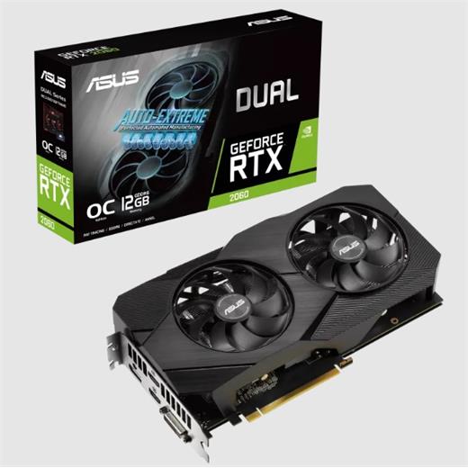 Asus GeForce DUAL-RTX2060-O12G-EVO OC 12GB GDDR6 192Bit Nvidia Ekran Kartı