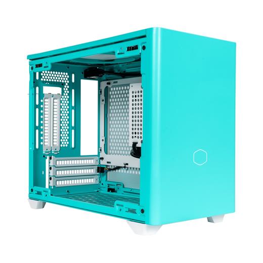 ColeerMaster Masterbox Nr200P Camgöbeği Mavisi Tempered Glass Mini-Itx, Sfx Psu Destekli Bilgisayar Kasası Mcb-Nr200P-Acnn-S00