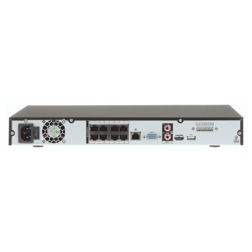Dahua NVR4208-8P-4KS2/L 8Mpix, H265+, 8Kanal POE Video, 2 HDD, 1080P Kayıt, 160Mbps Bant Genişliği, NVR