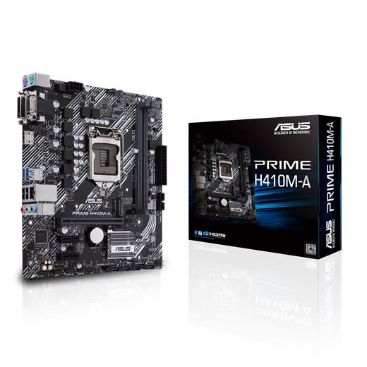 ASUS PRIME H410M-A DDR4 SATA3 M2 PCIe NVME HDMI PCIe 16X v3.0 1200p ATX