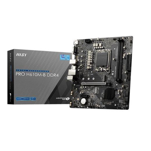 Msi Pro H610M-B 3200Mhz Ddr4 Soket 1700 M.2 Hdmı Vga Matx Anakart