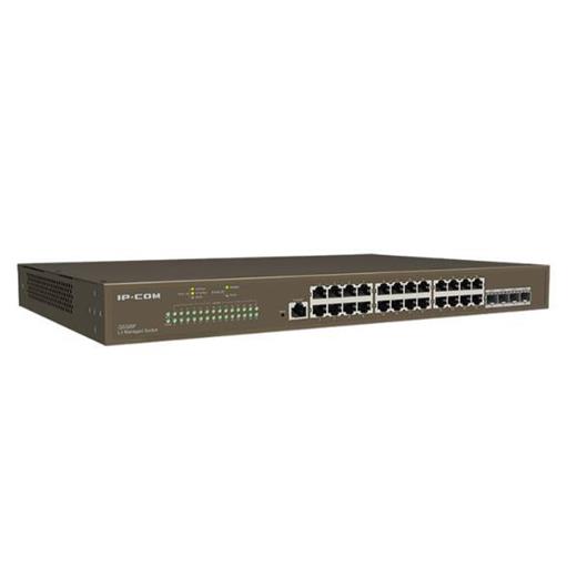 Ip-Com G5328P-24-410W 24 Port Gıgabıt+ 4Xgb Sfp Uplınk L3 Yonetılebılır 470W Poe Rackmount Swıtch