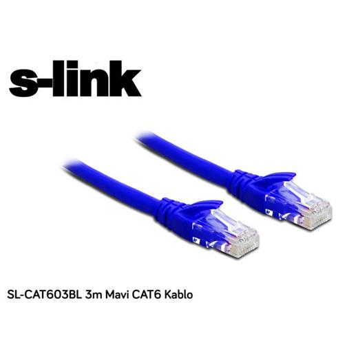 S-Lınk Sl-Cat603Bl 3M Mavı Cat6 Kablo 