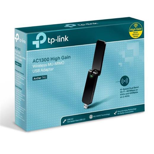 Tp-Lınk Archer T4U 1300Mbps Wıfı Dual Usb Adaptor 