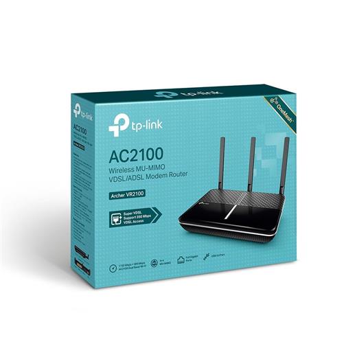 Tp-Lınk Archer Vr2100 Wıreless Mu-Mımo Vdsl/Adsl