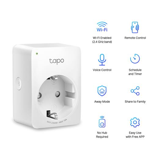 Tp-Link Tapo P100 Mini Wi-Fi Akıllı Priz