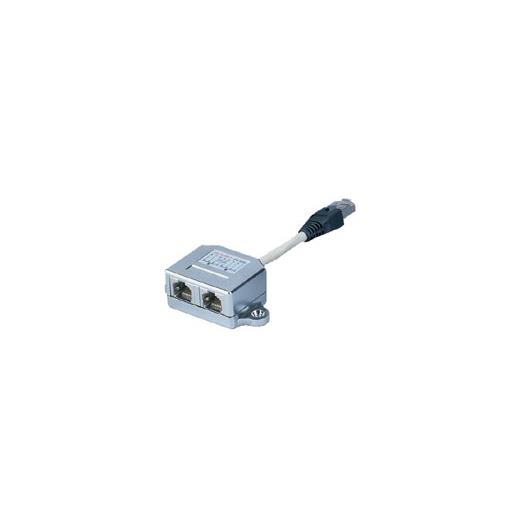 Assmann At-Ag Cx2 Cat. 5E Patch Kablo Adaptörü, Zırhlı, 2 X Rj45 Dişi 1 X Rj45 Erkek, Kablo Mesafesi 0.19 Metre