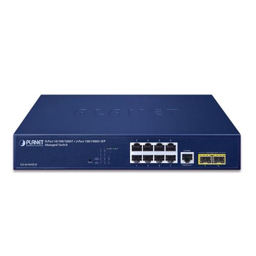 Planet PL-GS-4210-8T2S Yönetilebilir Gigabit Switch (Managed Gigabit Switch)