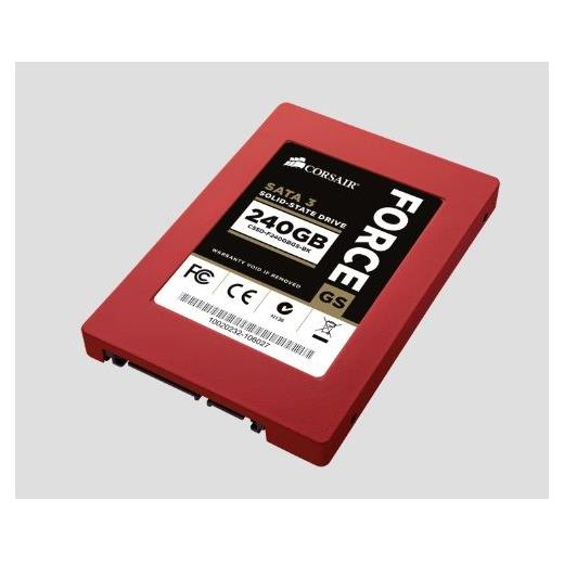 Corsair 2.5 SSD 240GB CSSD-F240GBGS-BK FORCE GS SATA3 READ:555MB/S WRITE:525MB/S BRACKET