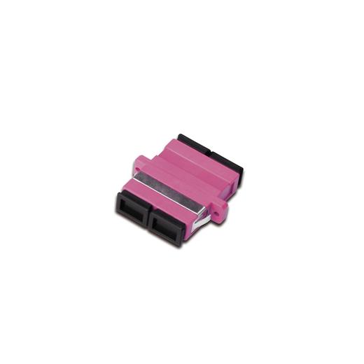 Assmann DN-96018-1 SC / SC Duplex Coupler, Multimode Om4, Pembe Renk, Seramik Kılıf, Polimer Gövde, Vidalar Dahil≪Br≫Digitus Fo Coupler, Duplex, Sc To Sc, Mm Om4, Color Violet Ceramic Sleeve, Polymer Housing, İncl. Screws