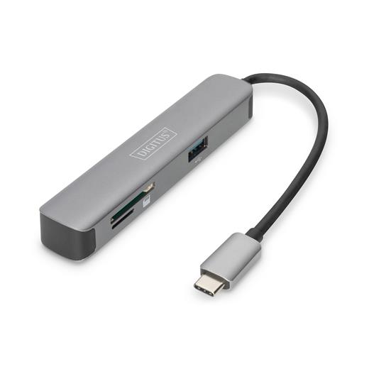 Assmann DA-70891 Digitus Usb Tip C Docking Station, 5 Port  (Usb-C™ Dock, 5 Port) 1 X Hdmı Port (Uhd Çözünürlük, 4K/30 Hz) 1 X Usb-C™ Port (Notebook Bağlamak İçin) 2 X Usb 3.0 Port 2 X Kart Okuyucu (Sd/Microsd)