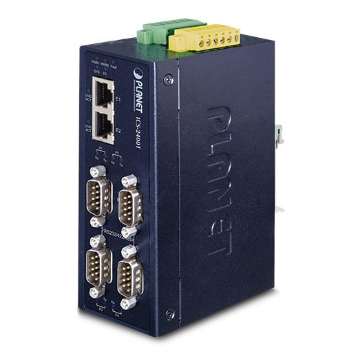 Planet PL-ICS-2400T Endüstriyel 4-Port Rs232/Rs422/Rs485 Serial Device Server 4-Port