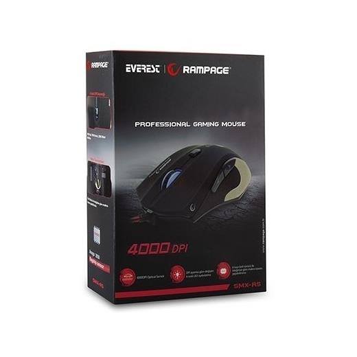 Rampage Smx-R5 Usb Kablolu 4000Dpi Parlak Metal Makrolu Oyuncu Mouse