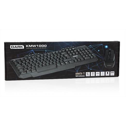 Dark Dk-Ac-Kmw1010 Q Türkçe Kablosuz Multimedya Siyah Klavye+ Mouse