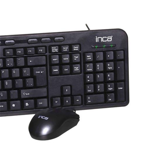 Inca Imk-375T Q Türkçe Usb Multimedya Siyah Klavye+ Mouse