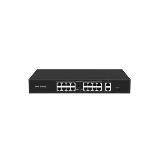 Ods Ods-16P2U1S-200 16 Port 10/100 Yönetilemez 2 Port Gb. 1 Sfp Rack Mount 16 Port Poe 200W 250 Mt. Poe Gön. Switch