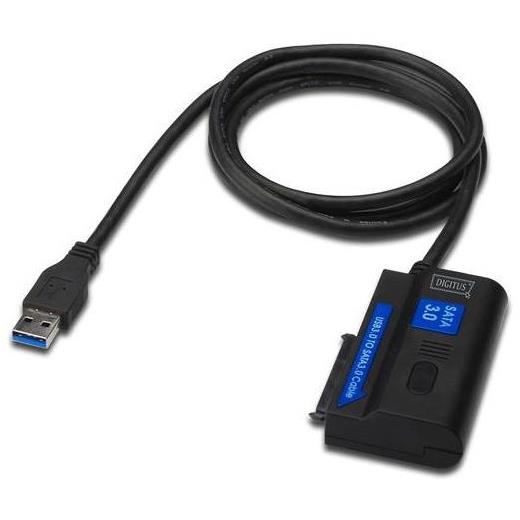 DA-70326 Digitus USB 3.0 <-> Serial ATA III (SATA III)/SSD Adaptörü, Güç Adaptörlü