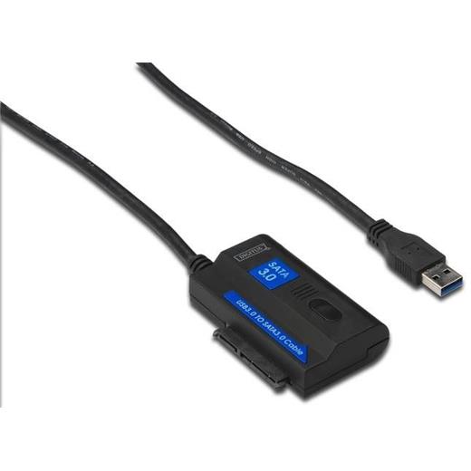 DA-70326 Digitus USB 3.0 <-> Serial ATA III (SATA III)/SSD Adaptörü, Güç Adaptörlü