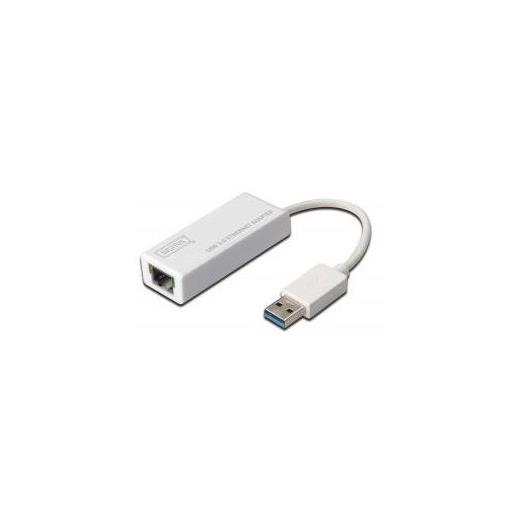 DN-3023 Digitus USB 3.0 Gigabit Ethernet Adaptörü, 1 x 10/100/1000 RJ45 Dişi Yuva, USB-A Erkek Konnektör