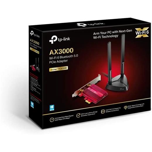 Ax3000 Wi-Fi 6 Bluetooth 5.0 Pcıe Adaptör - Archer-Tx3000E