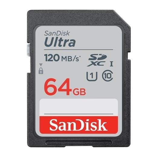 Sandisk Sdsdun4-064G-Gn6In Fla 64Gb Ultra 120Mb/S Sdxc Hafıza Kartı