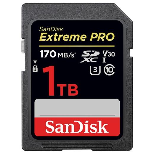 Sandisk Sdsdxxy-1T00-Gn4In Extreme Pro Sdxc Card 1Tb 170Mb/S V30 - Sdsdxxy-1T00-Gn4In