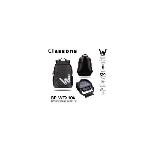 Classone Bp-Wtx104 Energy Serisi Su Geçirmez Kumaş 15.6 Laptop Sırt Çantası