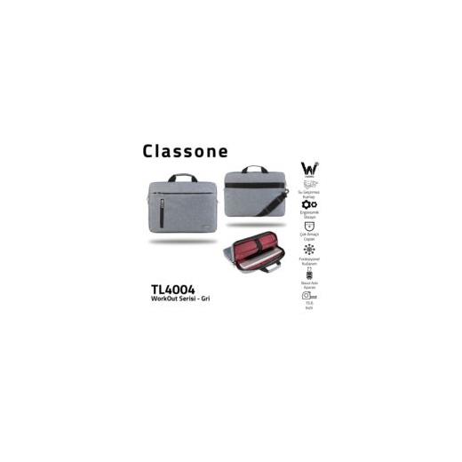 Classone Tl4004 15.6 İnch Laptop , Notebook Çantası -Gri