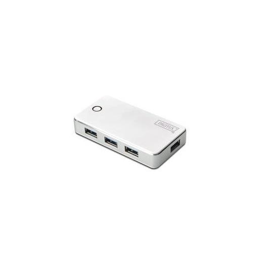 DA-70232 Digitus 4 Port USB Hub, USB 3.0, beyaz/gümüş renk
