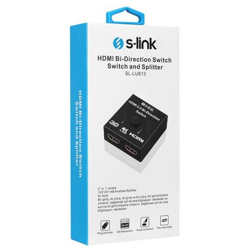 S-Lınk Sl-Lu613 2Li Hdmı Çift Yönlü Çoklayıcı+Sw