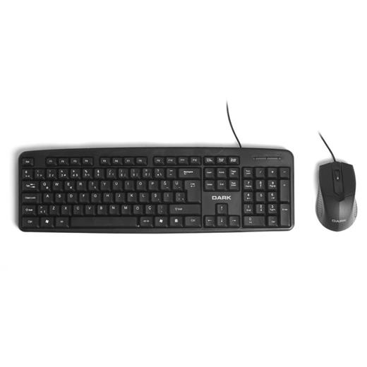 Dark Dk-Ac-Km1030 Usb Siyah Ofis Tip Km Set