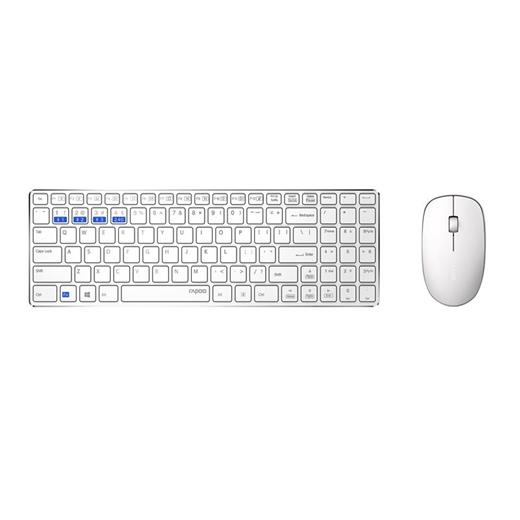 Rapoo 18483 9300M 1300Dpı Çok Modlu Ultra Ince Kablosuz Turkçe Klavye Mouse Set