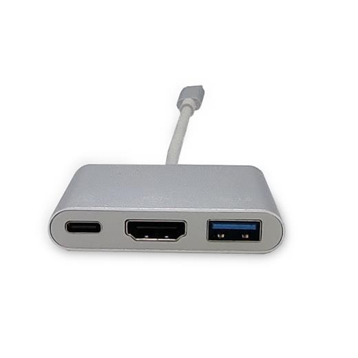 Beek Bc-Dsp-Adp-Uc-H1A1C  Usb Tip C Çoklu Girişe Sahip Adaptör, 4K@30Hz, 1 X Hdmı Port, 1 X Şarj Özellikli Usb Tip C (Pd 100W) Port, 1 X Usb 3.0 Port