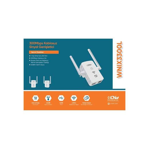 Cnet Wnıx 3300L Menzil Genişletici,300Mbps