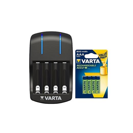 VARTA Plug Charger Şarj Cihazı+4x2100 Aa Şarjlı Kalem Pil+4x800aaa Şarjlı Ince Pil PLUG+4X800