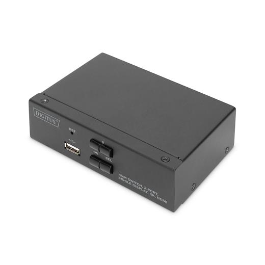 Digitus Ds-12870 2 Port Usb 2.0 Hdmı Tek Ekran Bağlantılı, 4K, Kvm (Keyboard/Video Monitor/Mouse) Periferi (Çevre Cihazlarla (Usb) Bağlantı Kurabilir) Switch, Kvm Bağlantı Kablosu Ürün Beraberinde Gelmektedir Digitus 2 Port Usb 2.0 Hdmı S