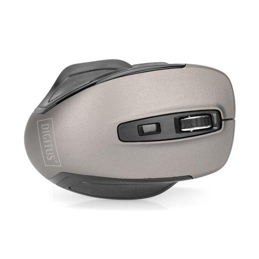 Da-20163 Wireless Ergonomic Optical Mouse 6D 2.4 Ghz 800/1000/1600 Dpi Black-Grey