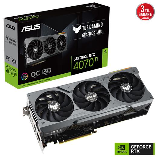 Asus Tuf-Rtx4070Tı-O12G-Gamıng 192 Bit Gddr6X 12 Gb Ekran Kartı