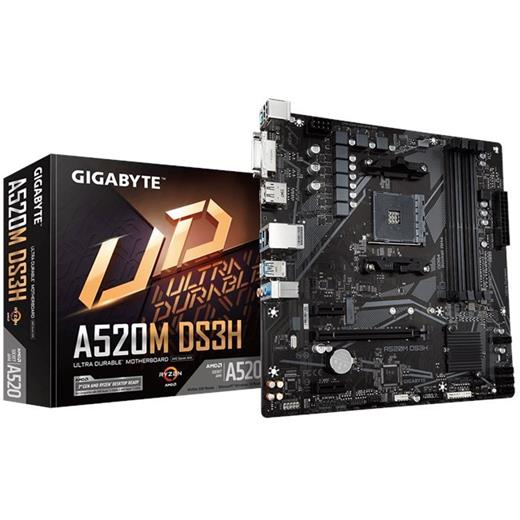 Gigabyte A520M Ds3H Am4 Ryzen Ddr4 Dvi Hdmi Dp A520M-Ds3H