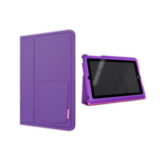 XtremeMac Micro Folio Kumaş Ipad mini Kılıf ve Standı (Mor Kot)