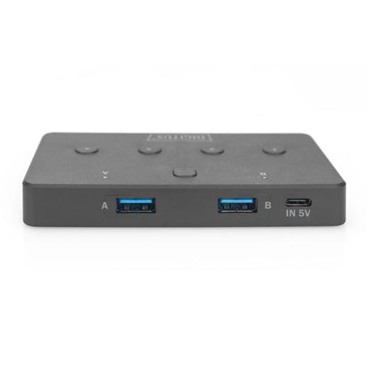 Assmann Da-73301  Usb 3.0 Sharing Switch 2 İn 4 (With The Usb 3.0 Sharing Switch 4-İn-2 Up To 4 External Usb Devices Can Be Connected To 2 Notebooks/Computers.)