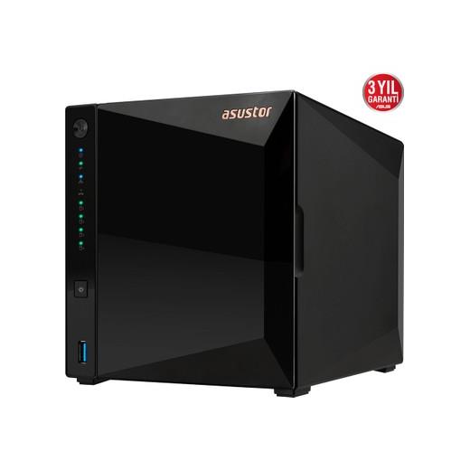 Asustor As3304T 4 Bay Nas(4X22Tb Desteği), 2Gb Ddr4, 2.5Gbe X1 Depolama Ünitesi