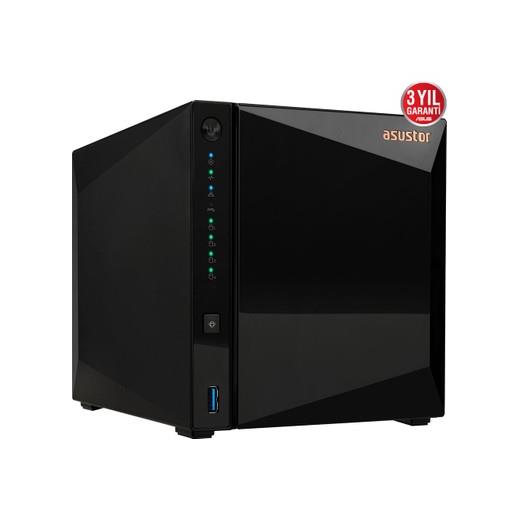 Asustor As3304T 4 Bay Nas(4X22Tb Desteği), 2Gb Ddr4, 2.5Gbe X1 Depolama Ünitesi