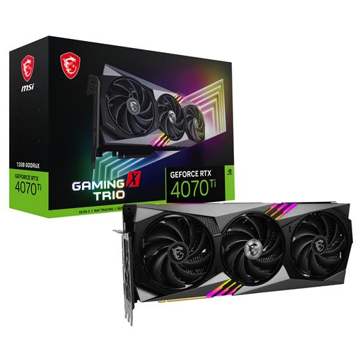 Msı 12Gb Geforce Rtx 4070 Tı Gamıng X Trıo 12G Gddr6X [192Bit] Hdmı 3Xdp