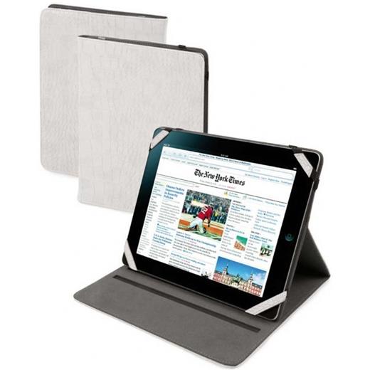 Muvit Easel Sert Ipad 2/Ipad 3/Ipad 4. Nesil Kılıf ve Standı (Beyaz)