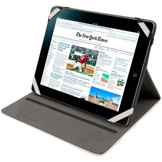 Muvit Easel Sert Ipad 2/Ipad 3/Ipad 4. Nesil Kılıf ve Standı (Beyaz)