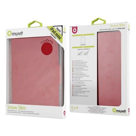Muvit Snow Slim Ipad mini Kılıf ve Standı (Kırmızı)