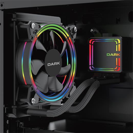 Dark 120Mm Auqaforce W126 Dkccw126 Rgb Sıvı Soğutuculu İşlemci Fanı 1X Fanlı