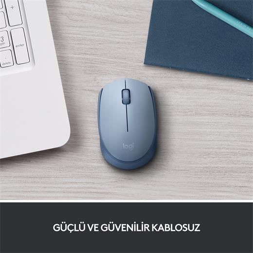 Logitech M171 Kablosuz Mouse Mavi-Gri 910-006866