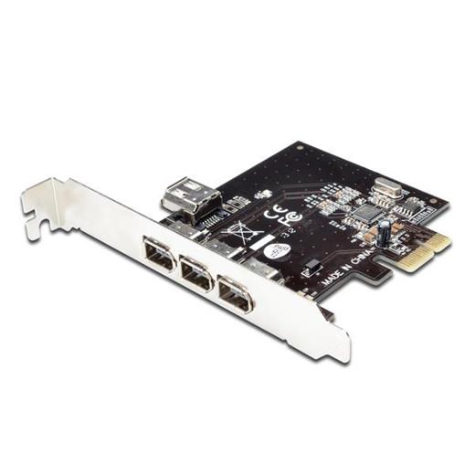 DS-30201-3 Digitus 3 Port 039;lu (2 Harici, 1 Dahili Port) PCI Express Firewire 400 Kart, IEEE 1394a, VIA6315 çip takımı